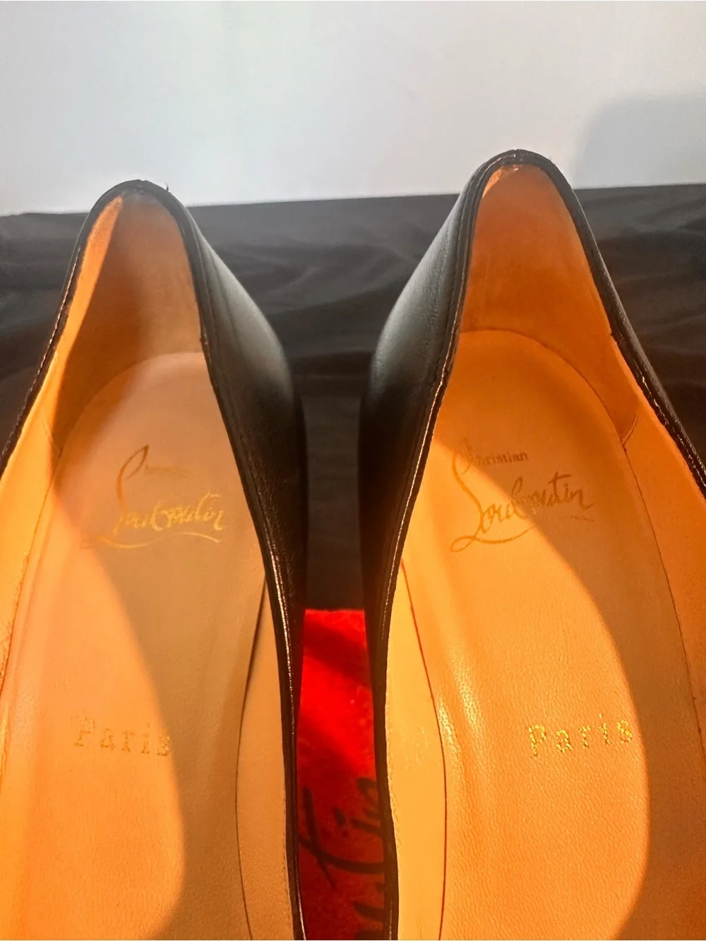 Christian Louboutin Black Leather 